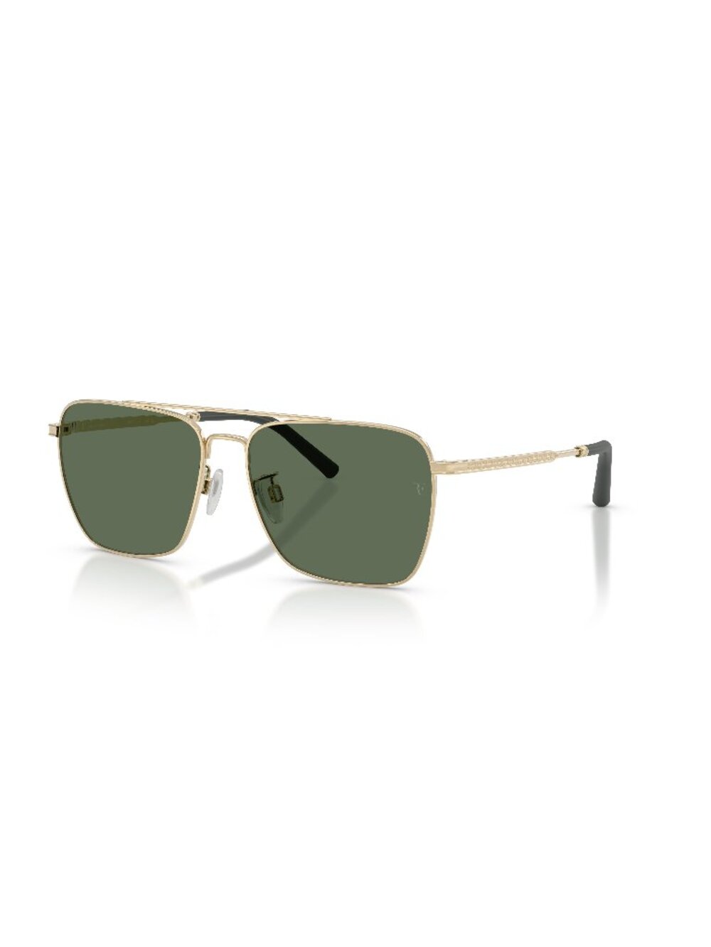 New Oliver Peoples Men's Sunglasses Gold Green Lens Metal Frame OV1362S R 15 56